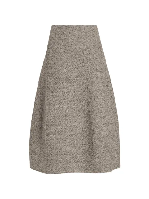 Proenza Schouler falda Gaelle de abrigo melange de doble faz