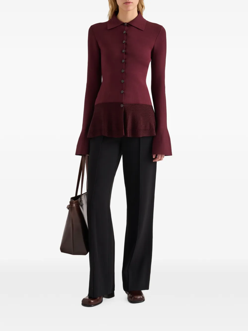 Proenza Schouler Martina jack van compacte stretch viscose Rood