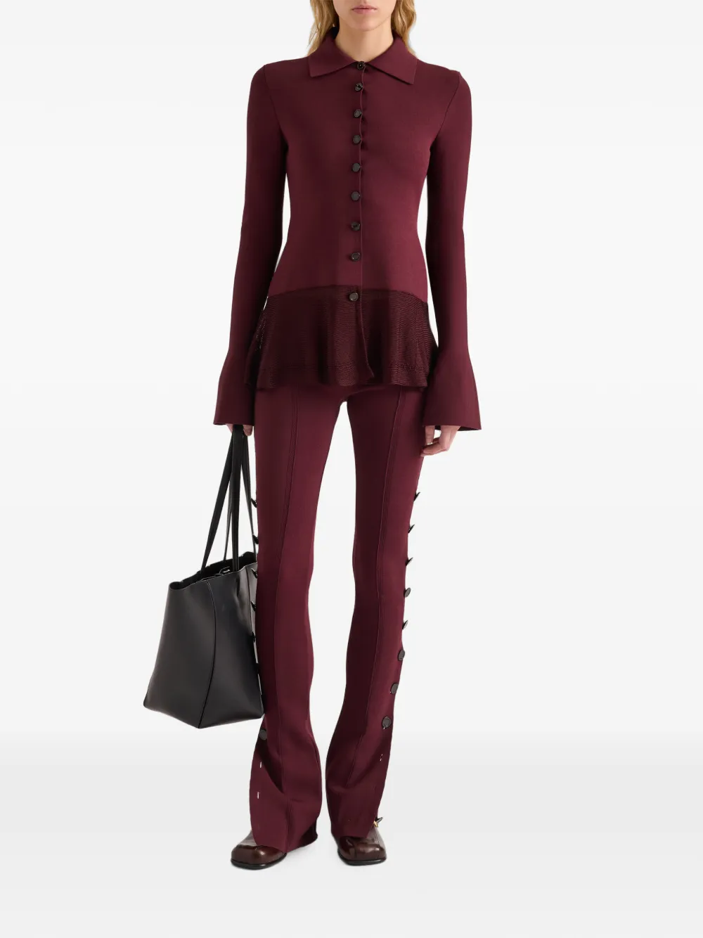 Proenza Schouler Martina jack van compacte stretch viscose Rood