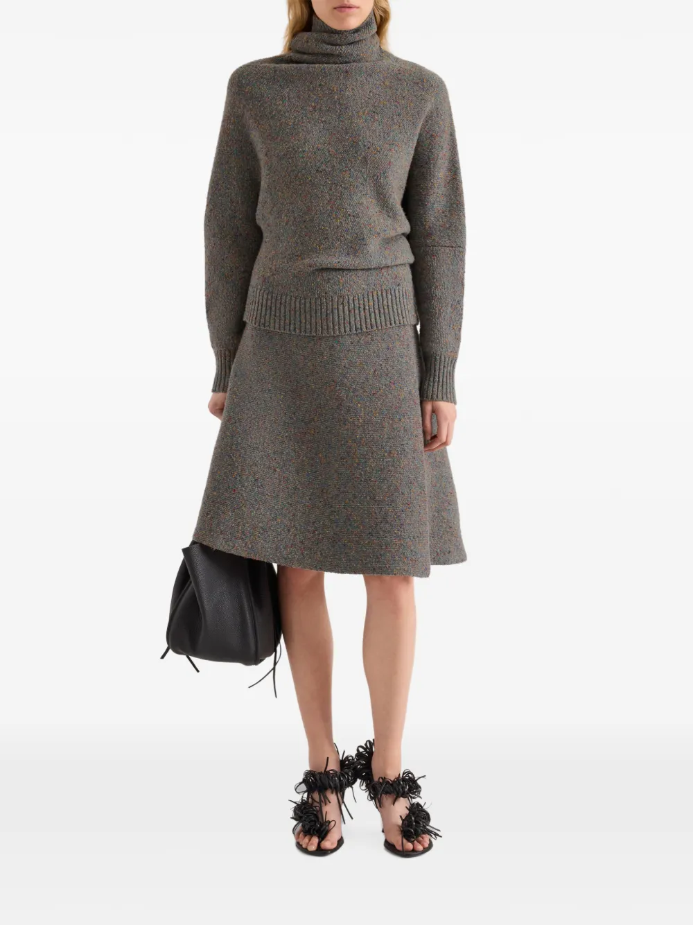 Proenza Schouler Abie Donegal gebreide trui Grijs