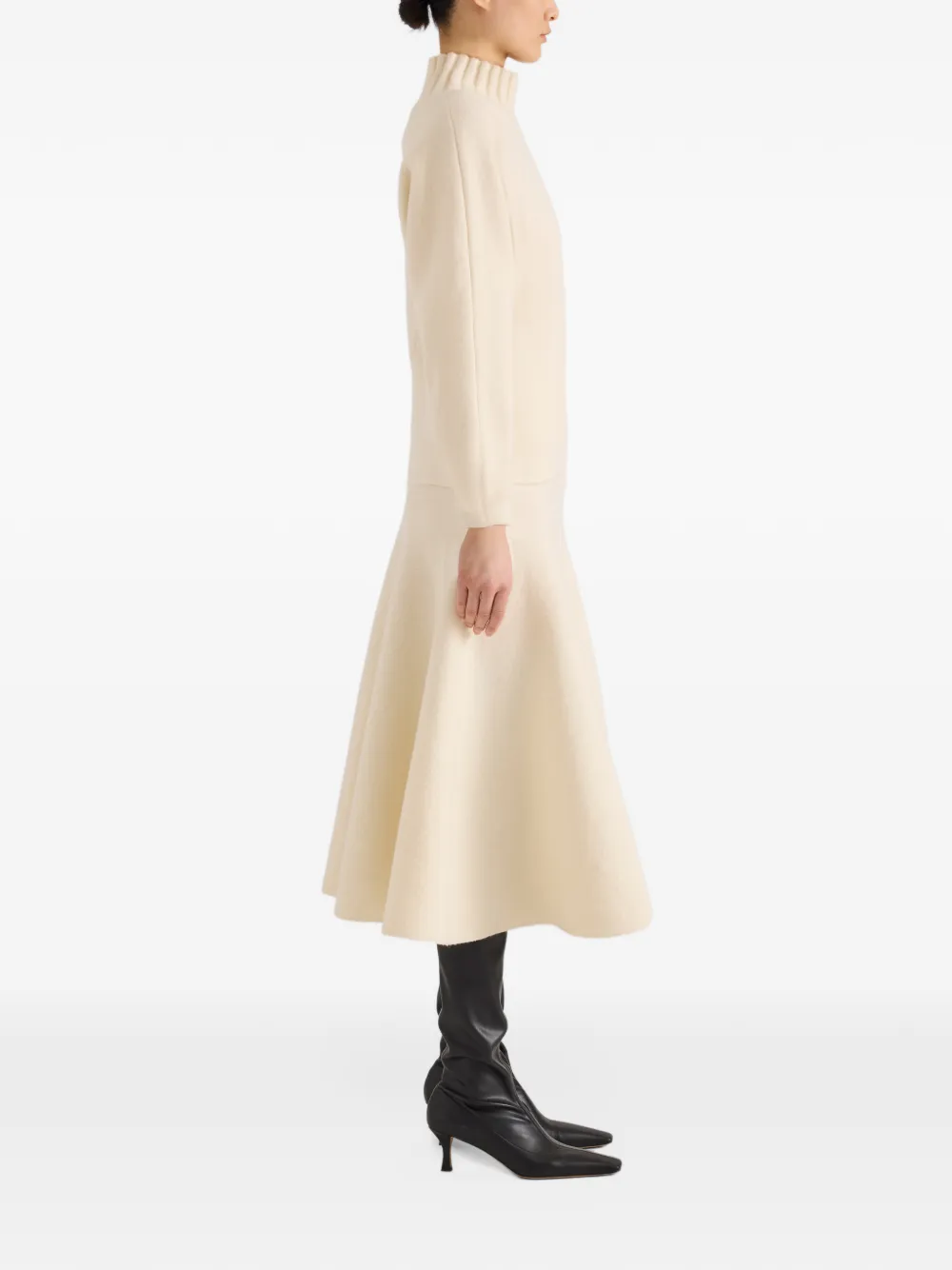 Proenza Schouler Lothea top in lofty merino wool Beige