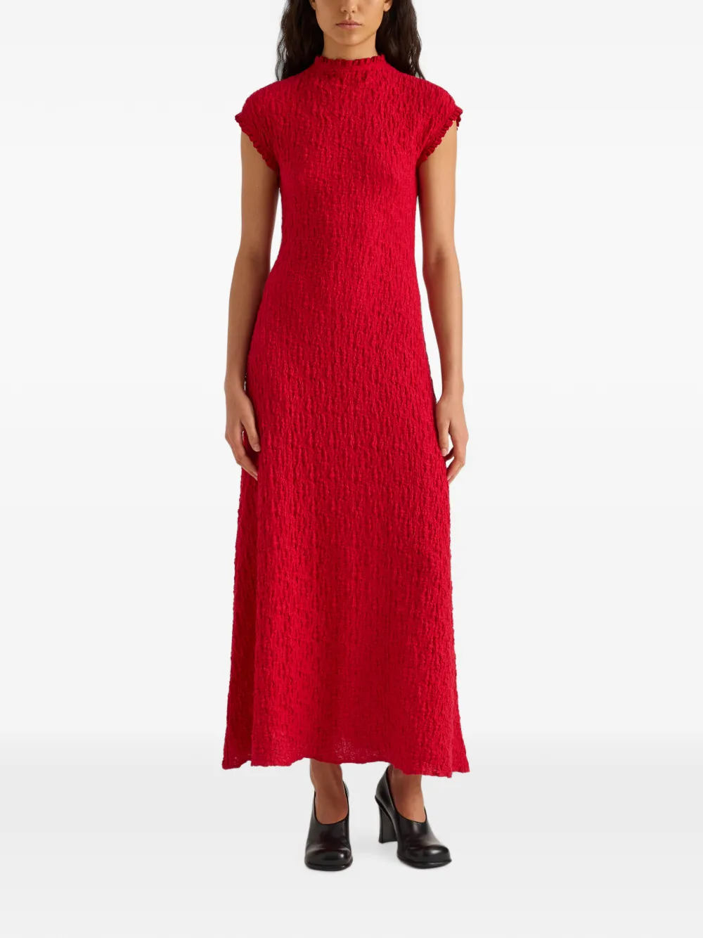 Proenza Schouler White Label Cleo jersey maxi-jurk met jacquard Rood