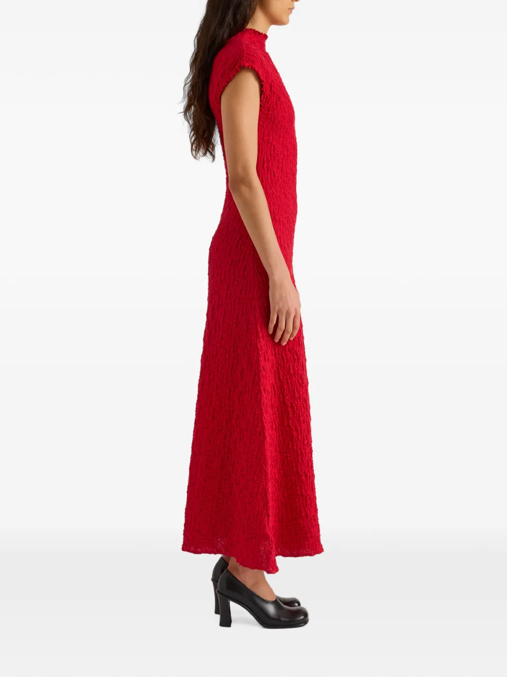 Proenza Schouler White Label Cleo jersey maxi-jurk met jacquard Rood