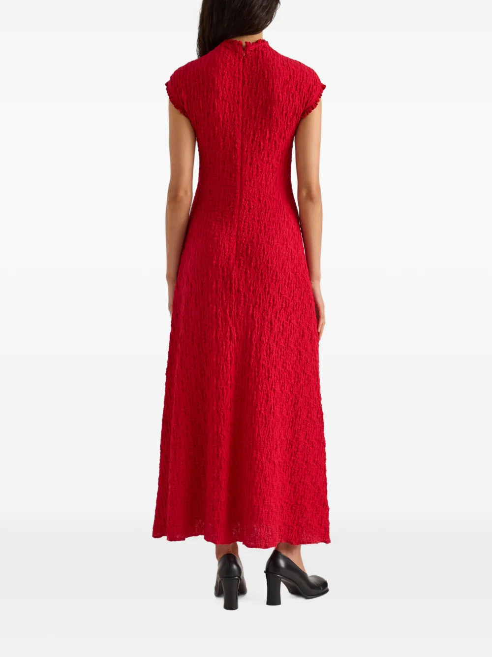 Proenza Schouler White Label Cleo jersey maxi-jurk met jacquard Rood