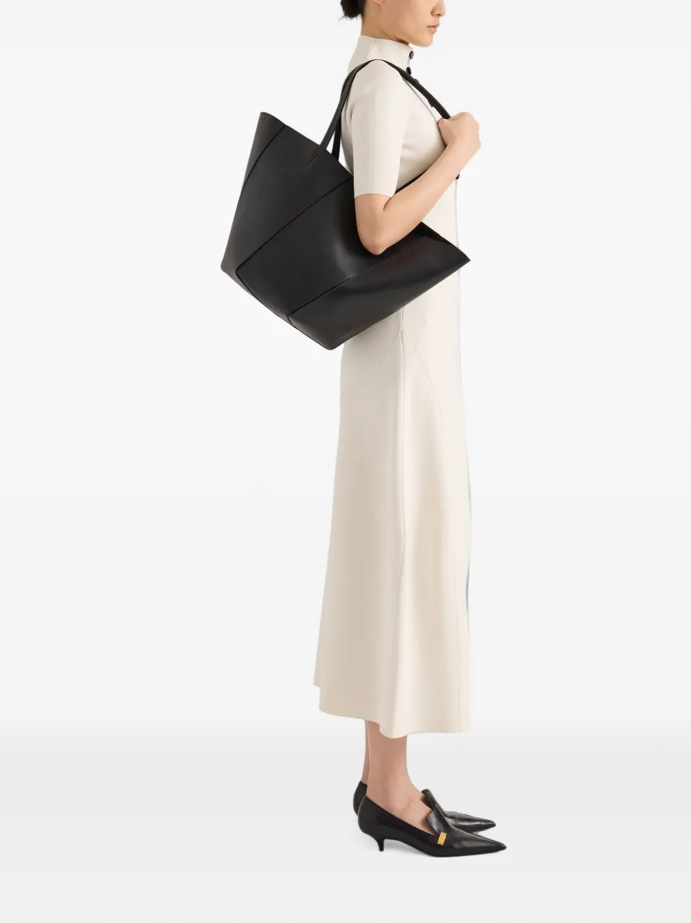 Proenza Schouler Hex shopper van glad kalfsleer Zwart