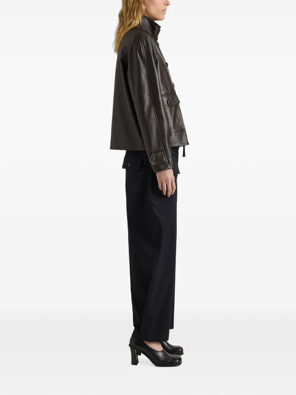 Proenza Schouler White Label Gio leren jack Bruin