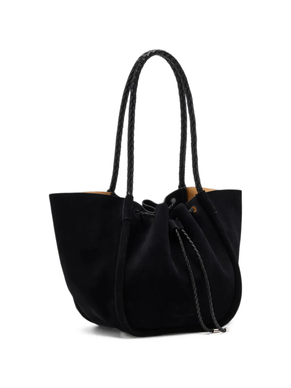 Proenza Schouler large Ruched leather tote bag Zwart