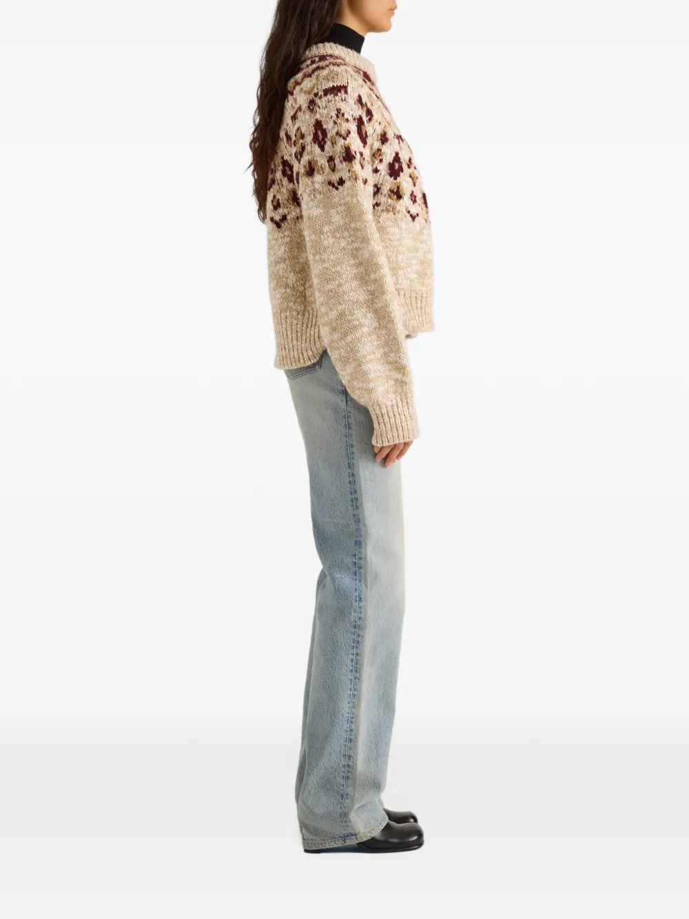 Proenza Schouler White Label Lizzy Fair Isle sweater Beige