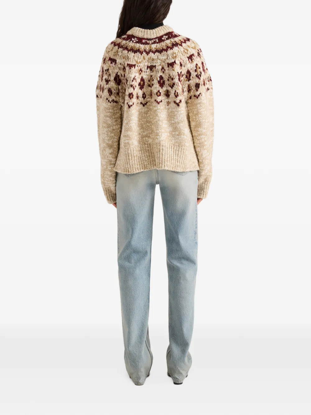 Proenza Schouler White Label Lizzy Fair Isle sweater Beige
