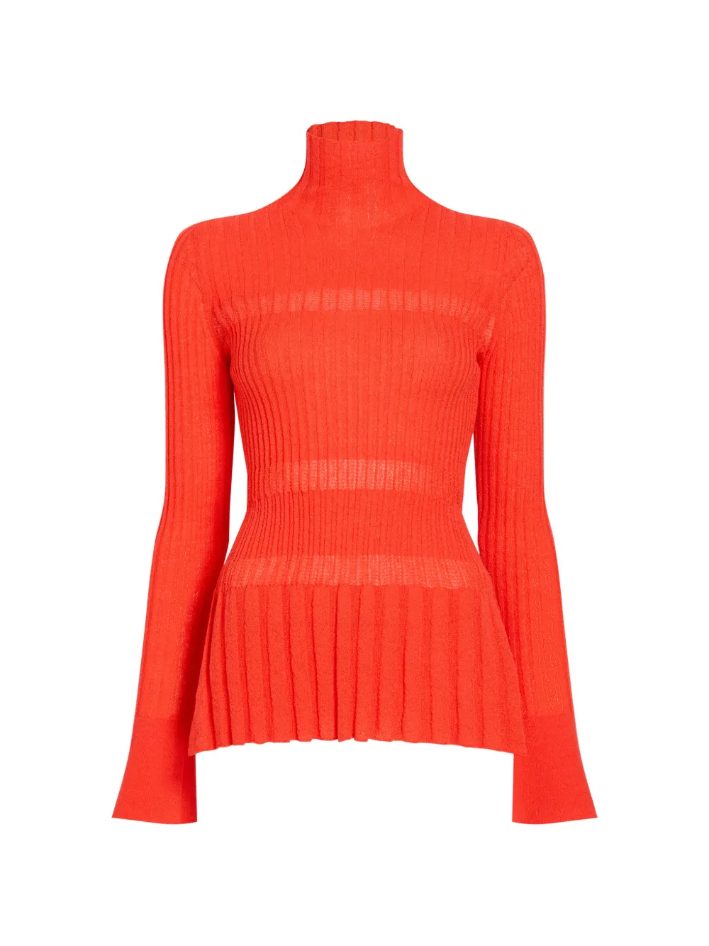 Proenza Schouler Rosario top in textured merino wool - Arancione