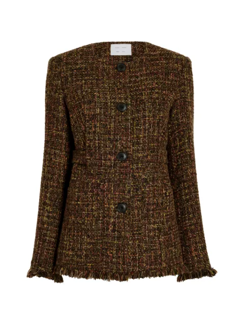Proenza Schouler White Label Aurelia tweed long-sleeve jacket