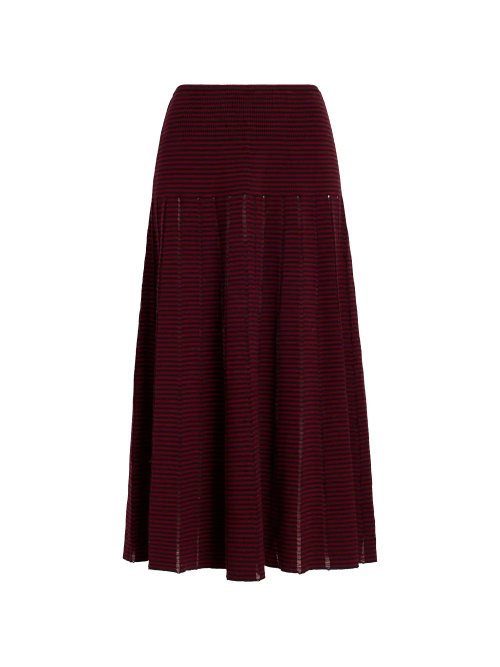 Proenza Schouler White Label Phyllis ladder-stripe midi skirt - Rot