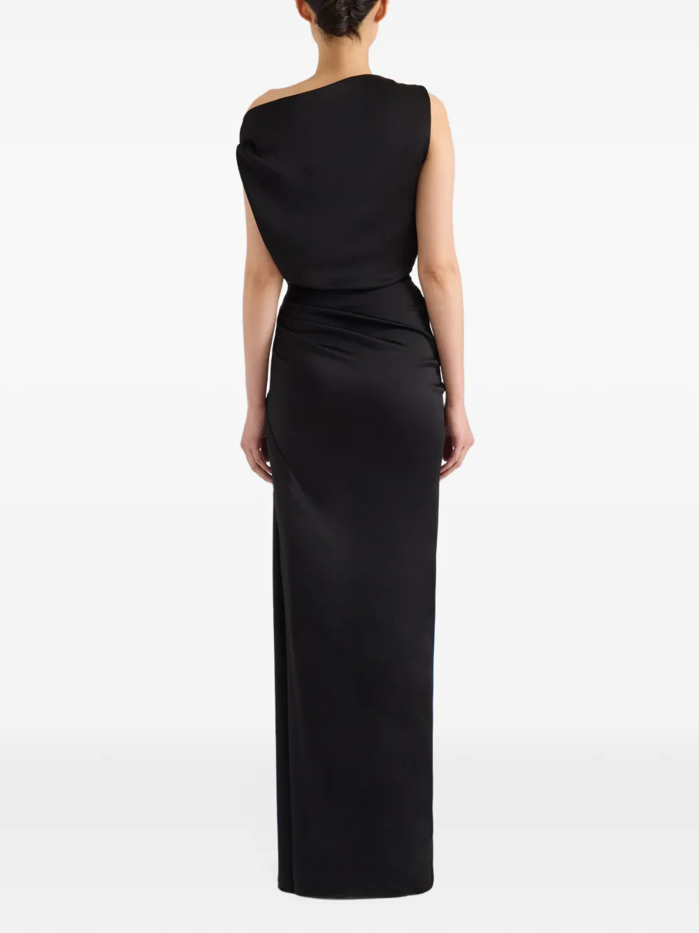 Proenza Schouler Isaline dress in crepe satin Zwart