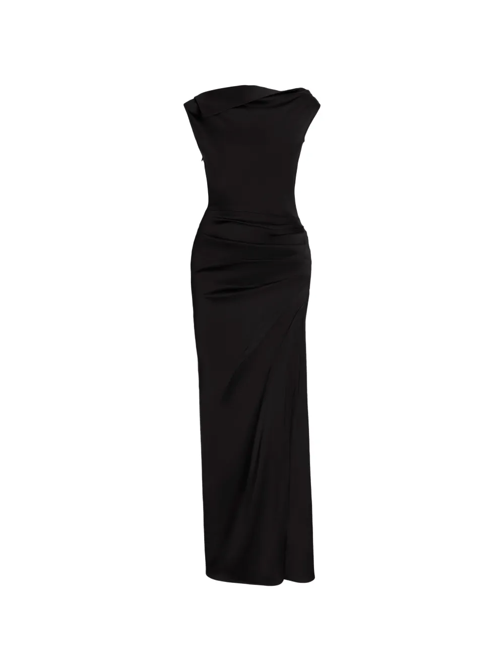 Proenza Schouler Isaline dress in crepe satin Zwart