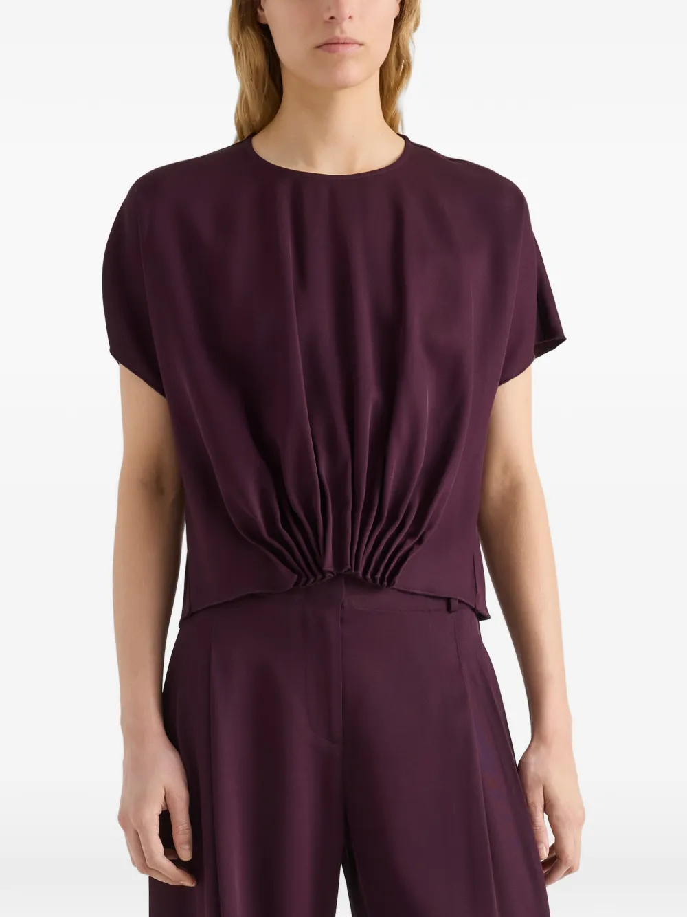 Proenza Schouler White Label Kat pleated top Paars