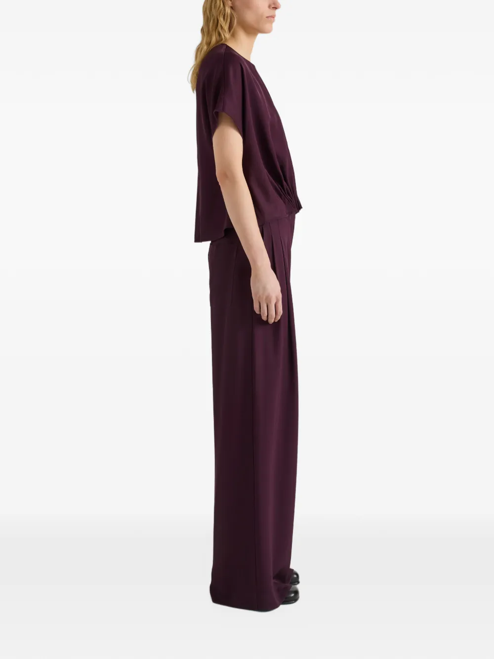 Proenza Schouler White Label Kat pleated top Paars