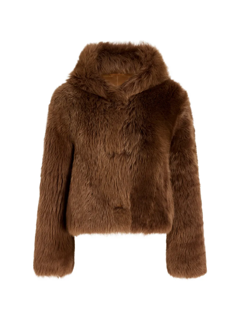 Proenza Schouler White Label Michelle hooded shearling coat - Braun