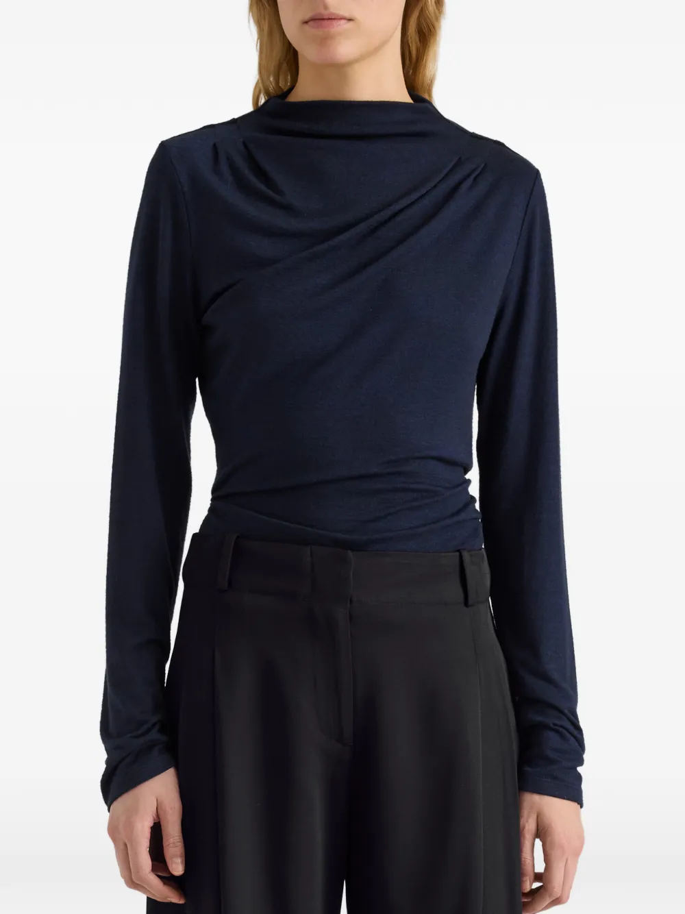 Proenza Schouler White Label Mimi top van gemêleerde jersey Blauw