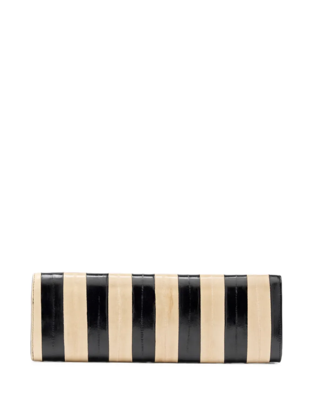 Proenza Schouler Hex Clutch in Striped Eel in Black, view 4