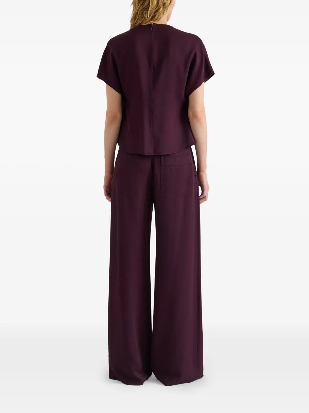 Proenza Schouler White Label Aria pleated trousers Paars