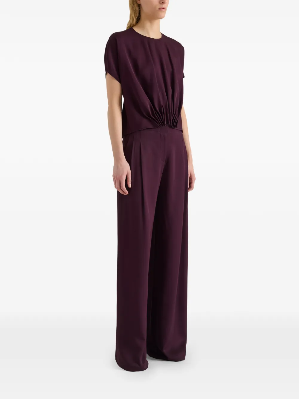 Proenza Schouler White Label Aria pleated trousers Paars