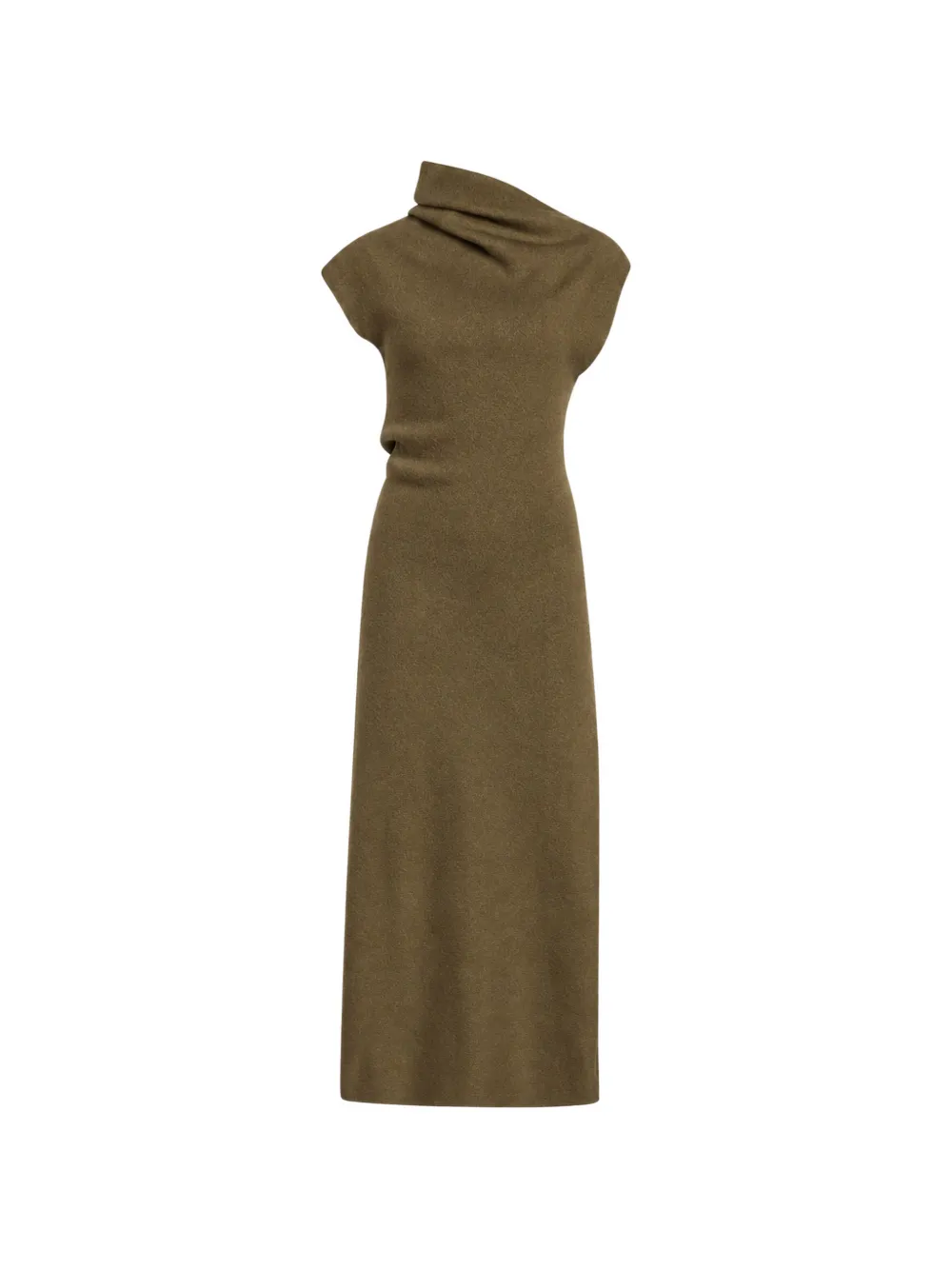 Proenza Schouler Lothea dress in lofty merino wool Groen