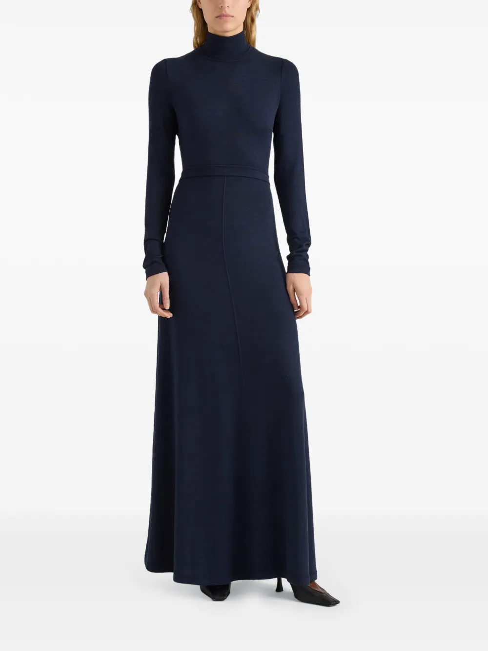 Proenza Schouler White Label Jayne marled cut-out maxi dress Blauw