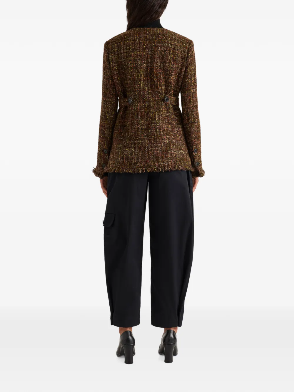 Proenza Schouler White Label Talla katoenen-twill cargo broek Zwart