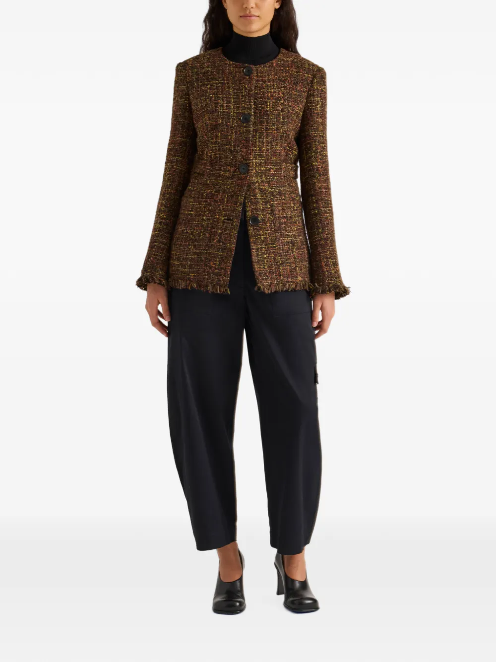 Proenza Schouler White Label Talla katoenen-twill cargo broek Zwart
