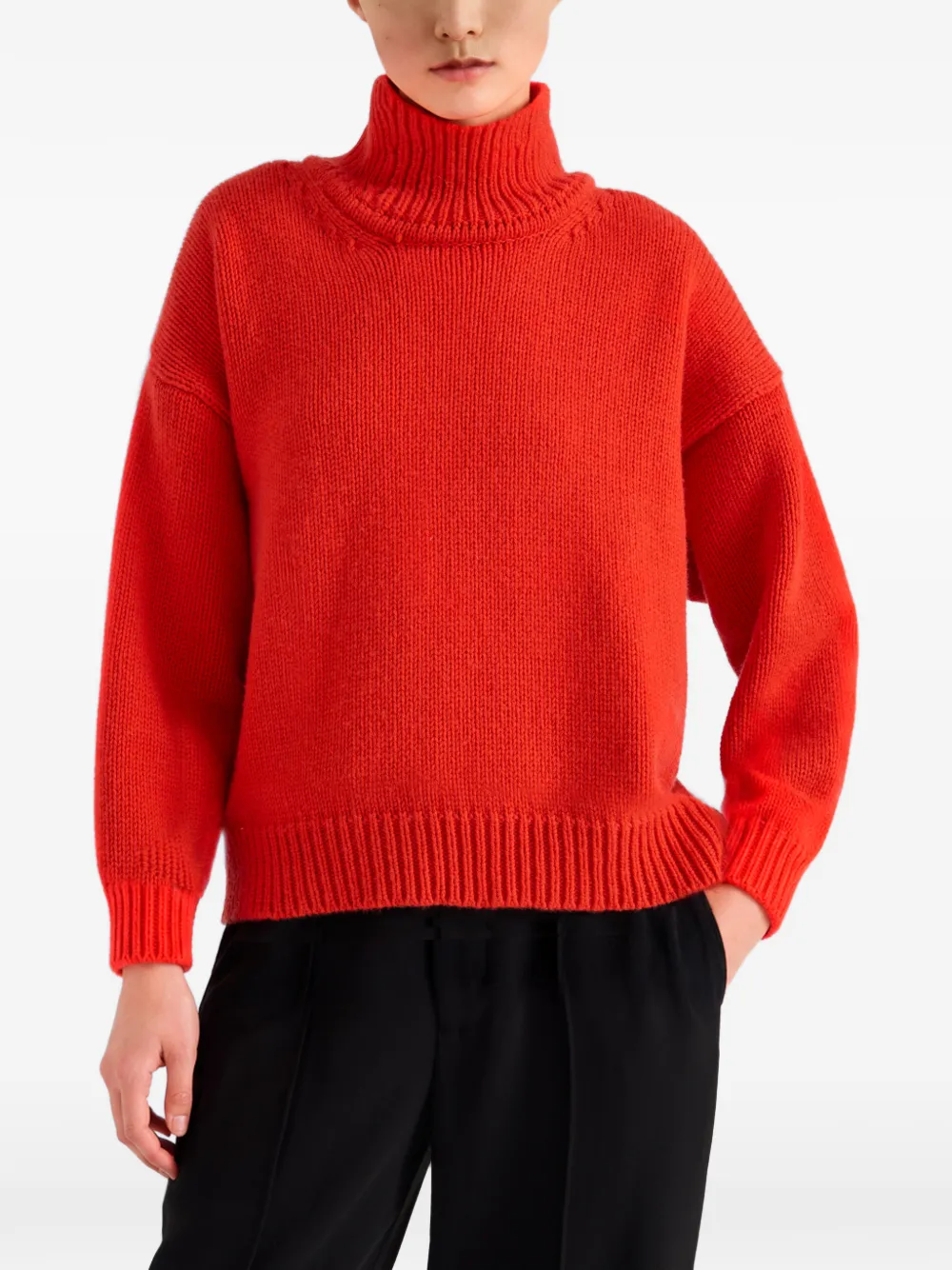 Proenza Schouler Oren turtleneck in cashmere wool Rood