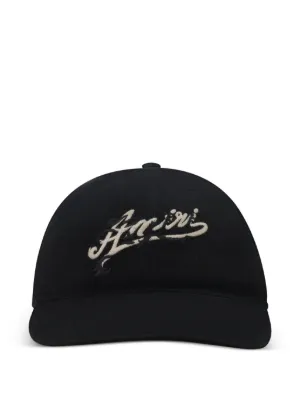AMIRI エンブロイダリー キャップ | ブラック | FARFETCH JP