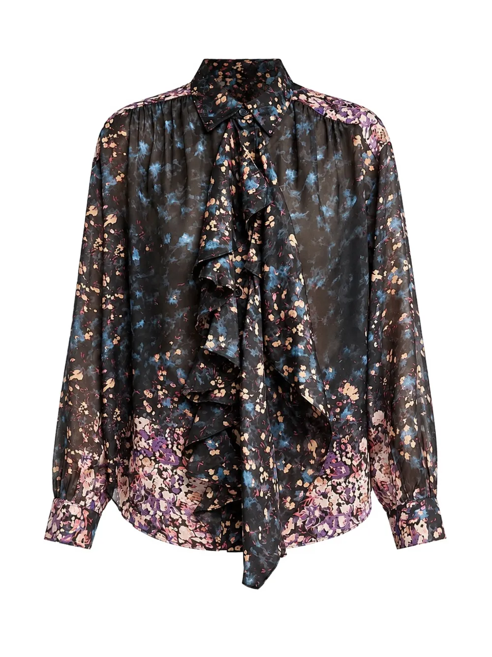 Ulla Johnson Gesture blouse met ruches Zwart