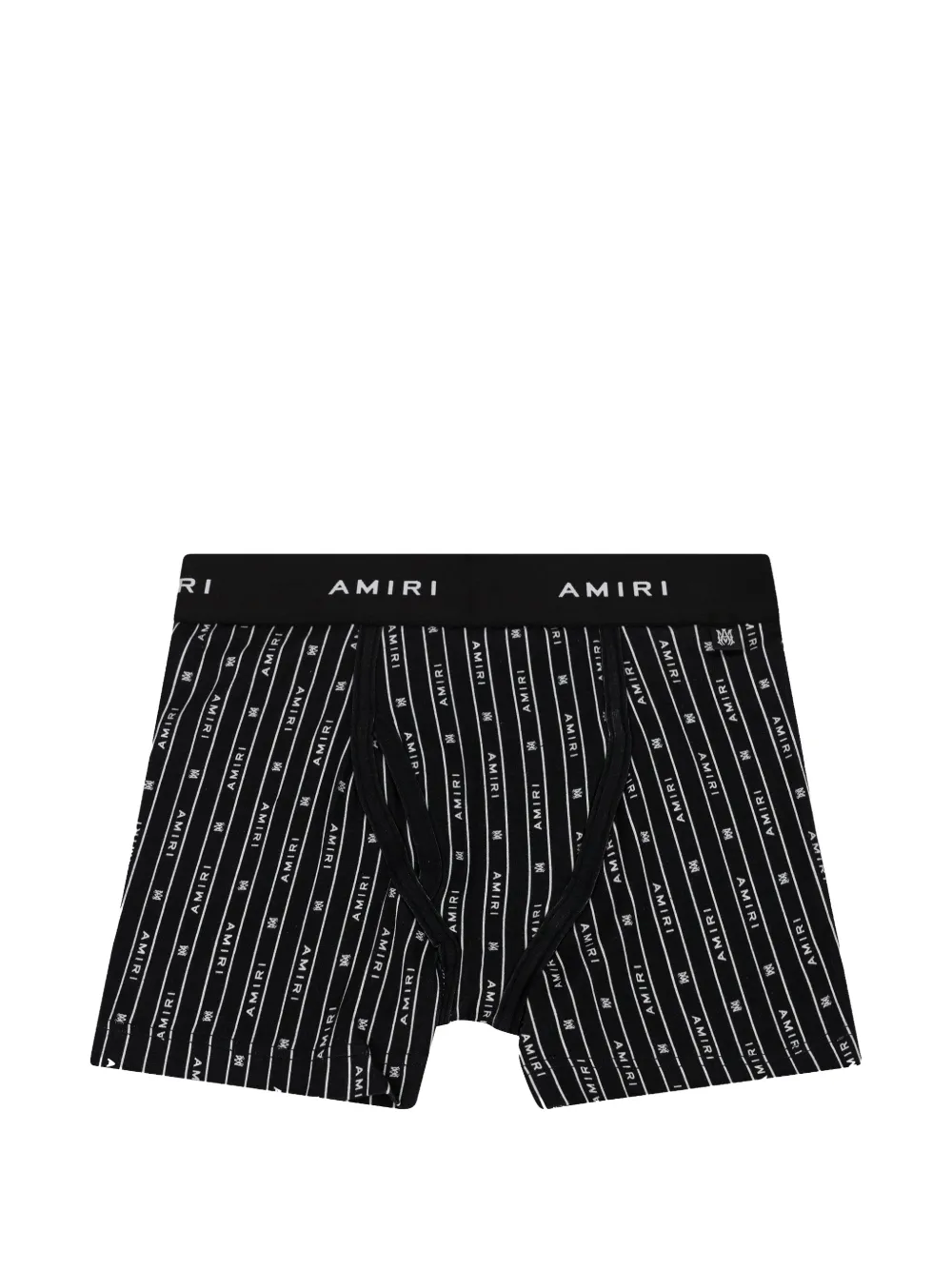 AMIRI logo-print pinstripe briefs - Nero