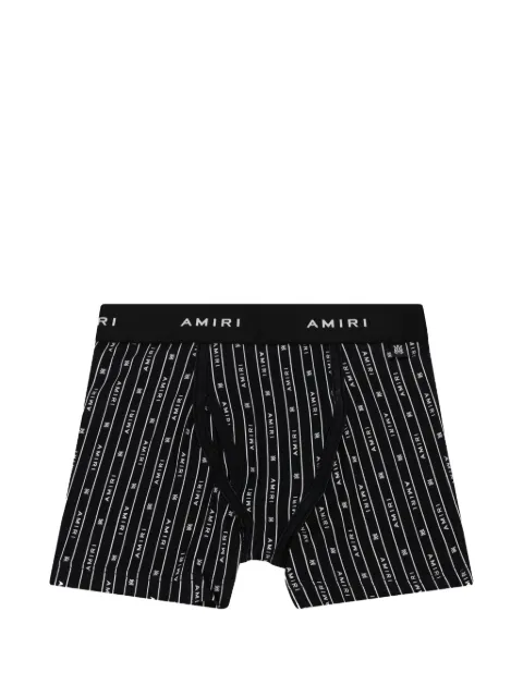 AMIRI logo-print pinstripe briefs