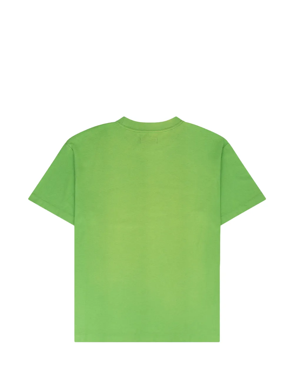 Purple Brand textured Glitch T-shirt Groen