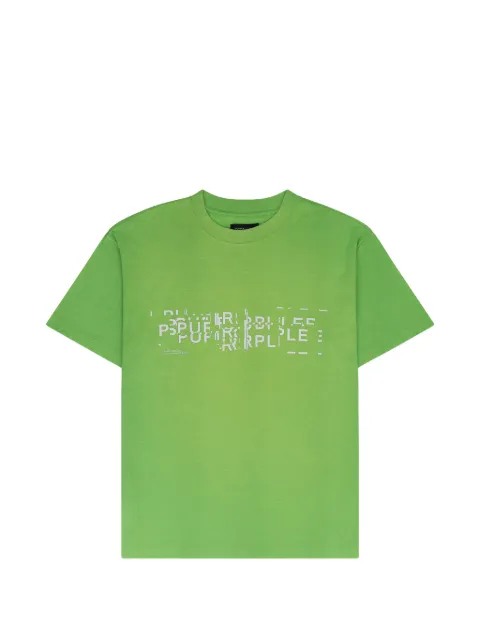 Purple Brand camiseta Glitch texturizada