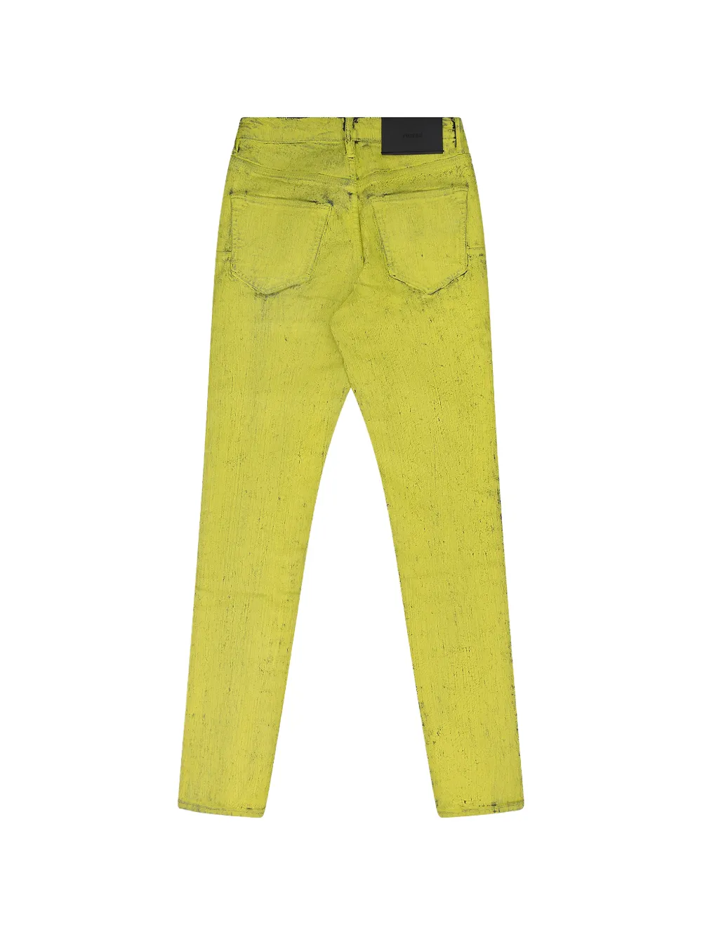 Purple Brand P001 paint-effect jeans Geel