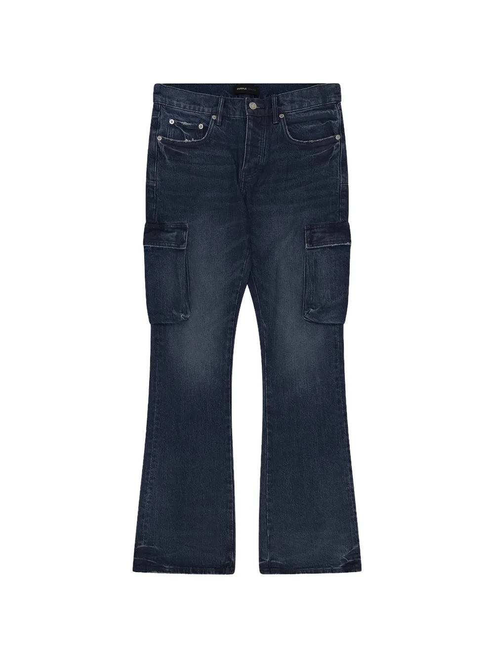 Purple Brand belt-loop pocket cargo jeans - Blu