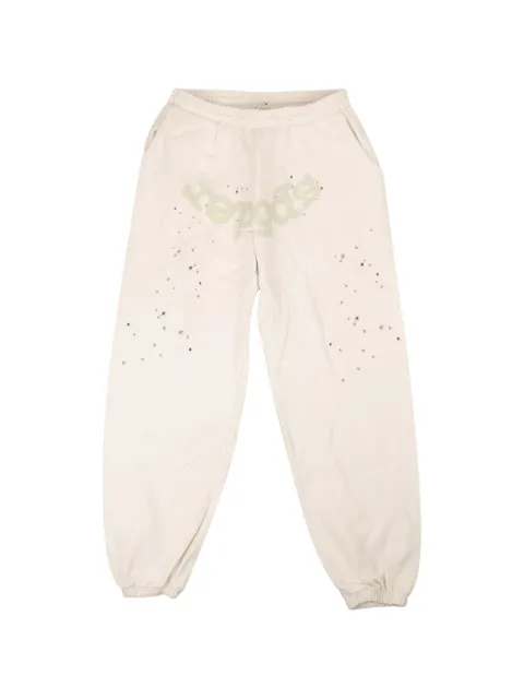 SP5DER logo-print star-detail track pants