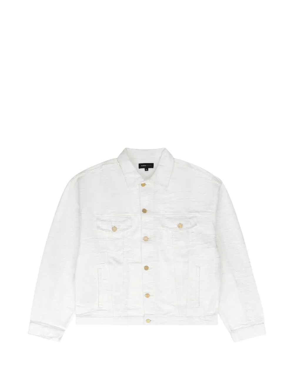 Purple Brand jacquard denim jacket - Weiß