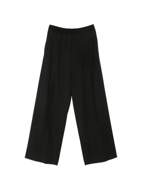Isabel Benenato pantalones anchos con cintura elástica