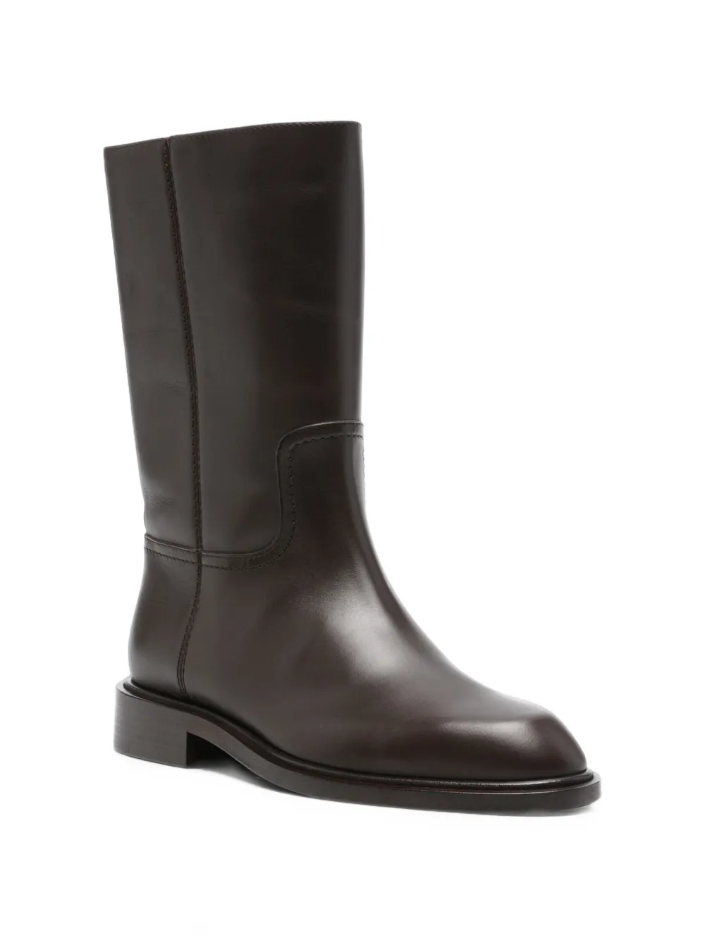 Co tonal-stitched boots Bruin