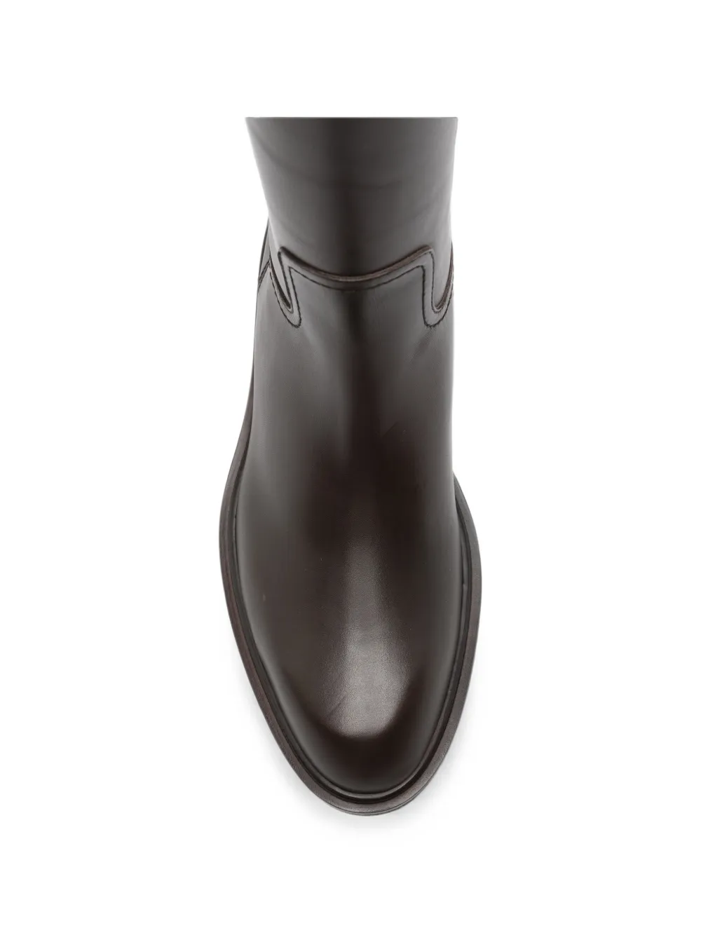 Co tonal-stitched boots Bruin
