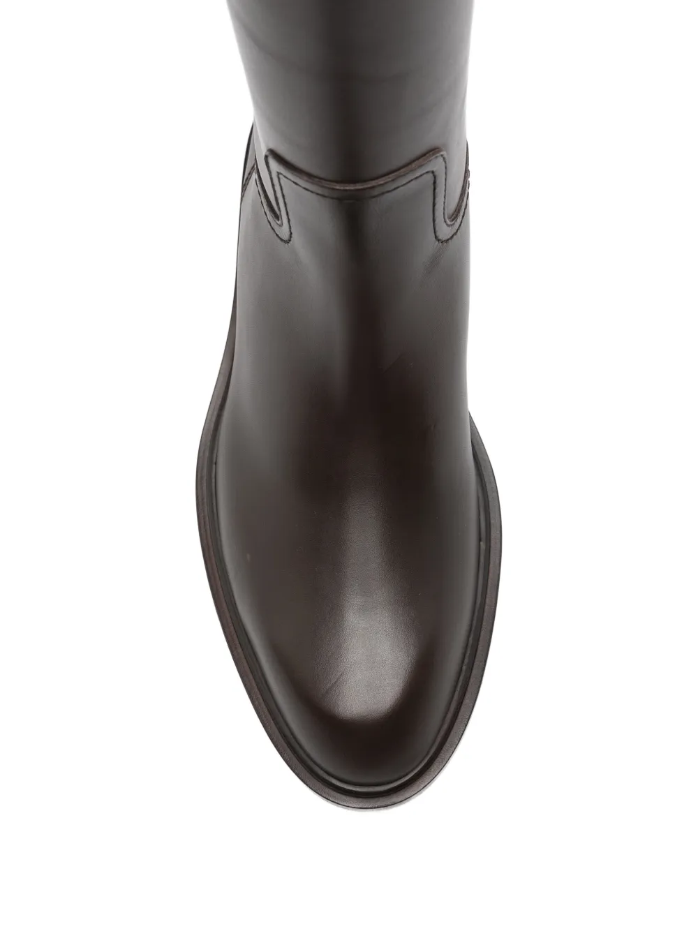 Co Tonal-stitched Boots in Brown, view 4