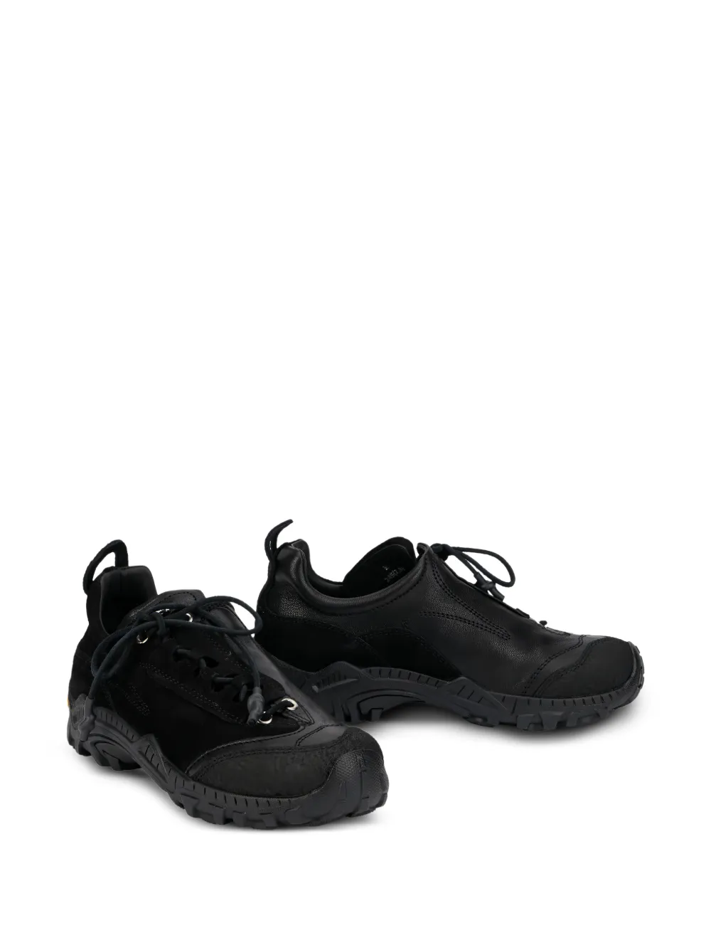 OUR LEGACY Gabe panelled leather sneakers Zwart