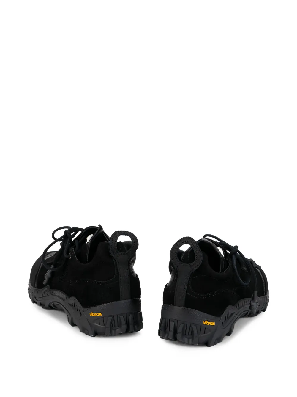 OUR LEGACY Gabe panelled leather sneakers Zwart