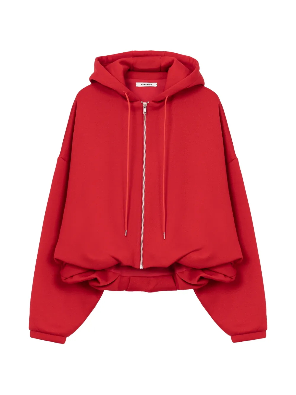 Cordera Balloon Hooded Jacket In Red