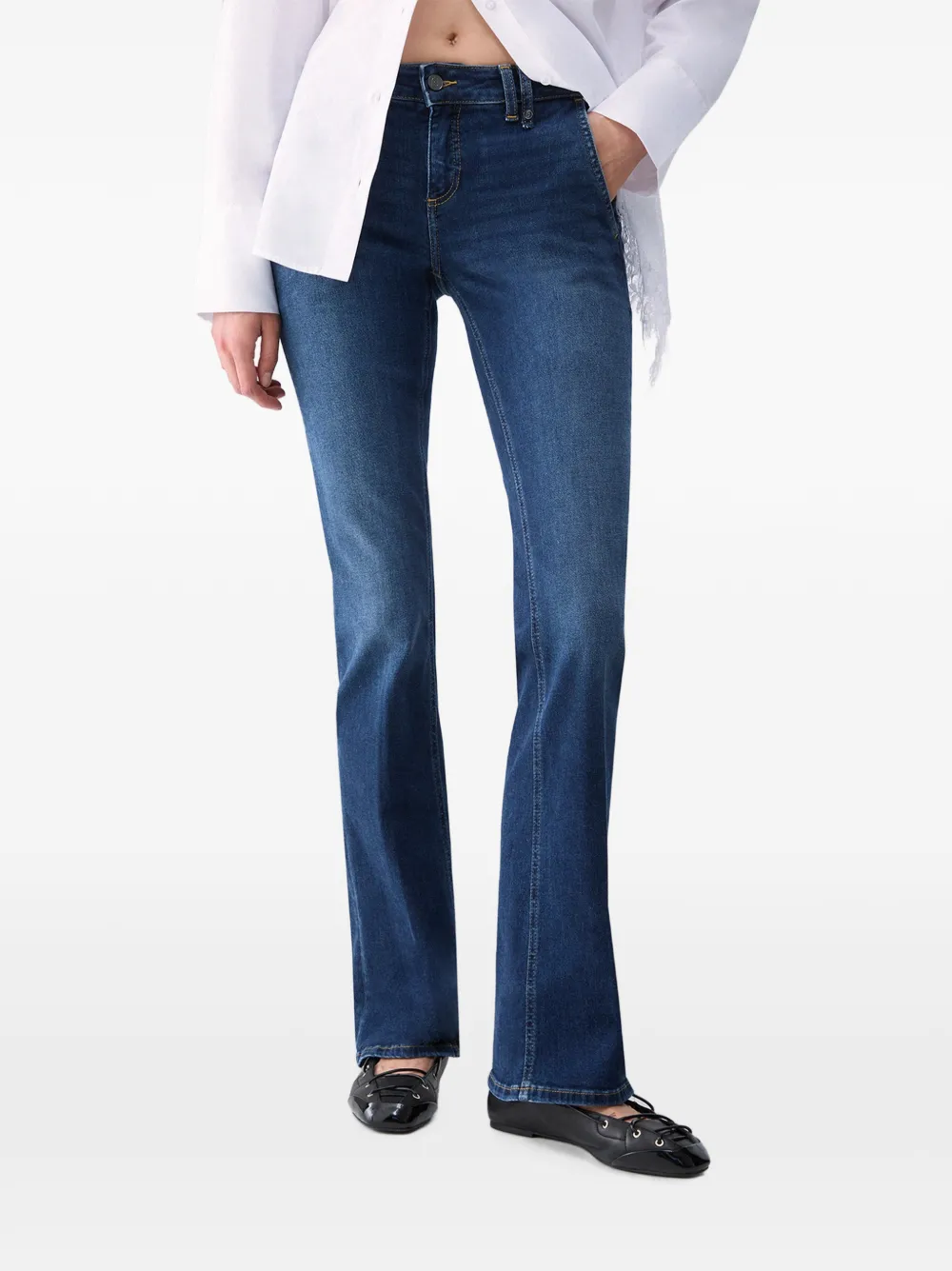 LIU JO Bootcut jeans met wassing Blauw