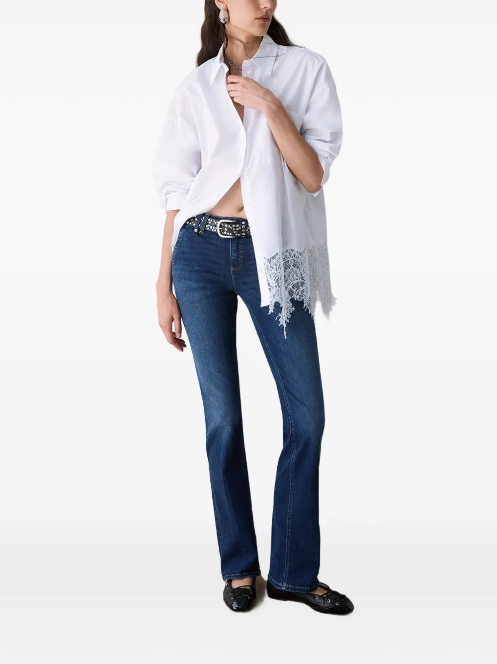 LIU JO Bootcut jeans met wassing Blauw
