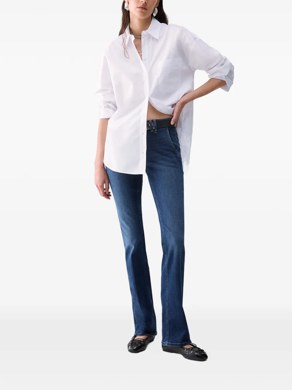 LIU JO Bootcut jeans met wassing Blauw